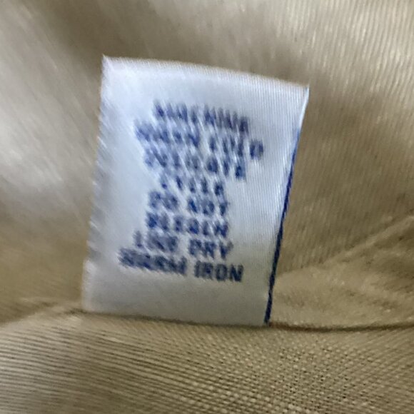 Marsh Landing Linen-Cotton Button Up Tunic Top Sz M Beige 42A - Picture 7 of 7